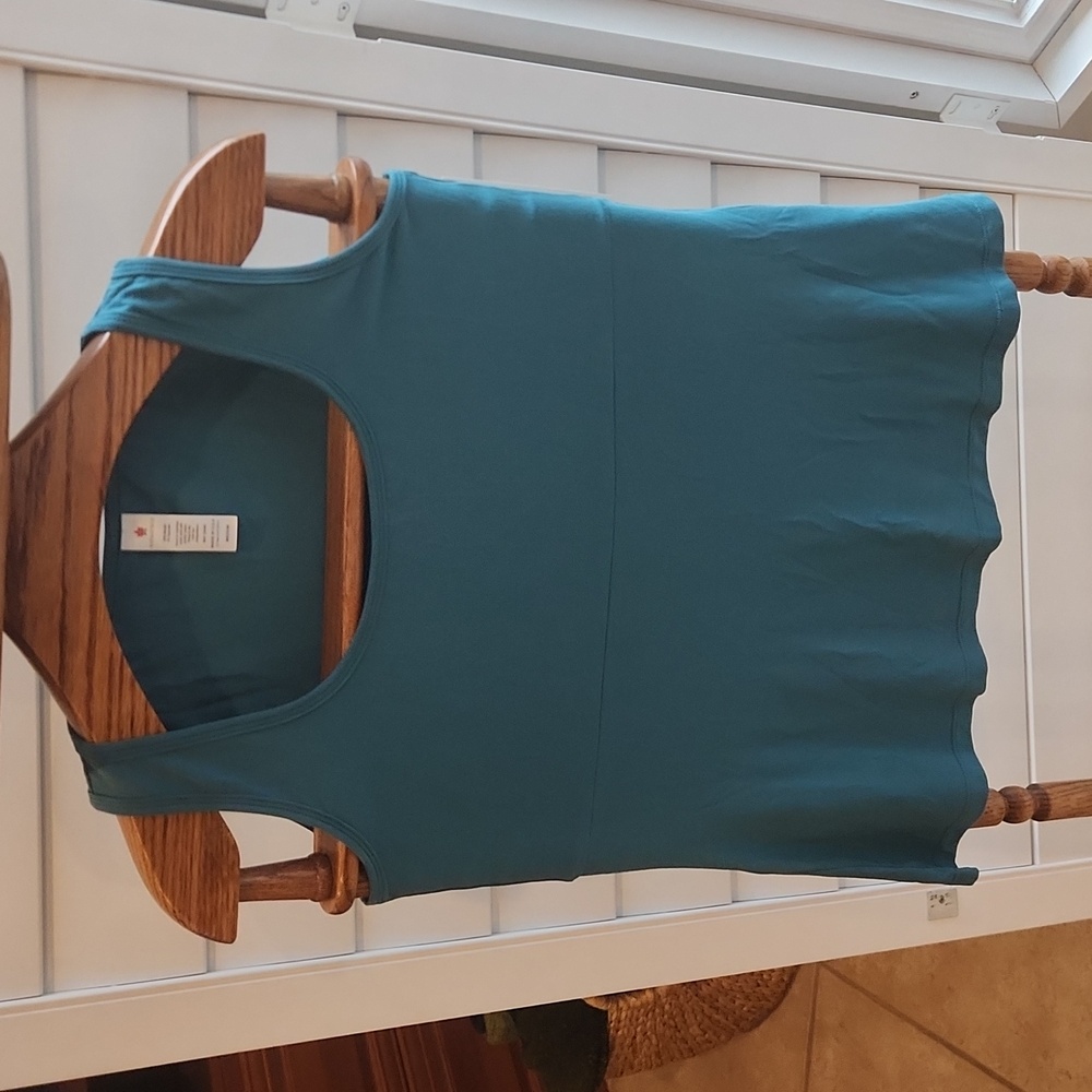 Kiragrace Flounce Tank Aquarius Women's Sz M NWT